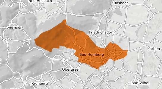 Mietspiegelkarte Bad Homburg vor der Höhe v.d. Hoehe